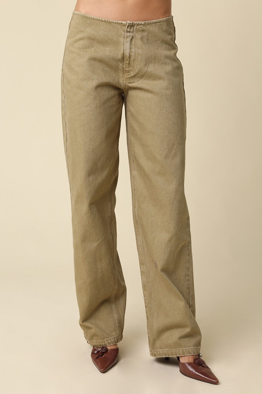 WIDE LEG UTILITY PANTS