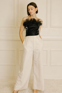 HIGH WAIST TROUSER PANTS