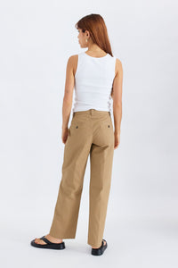 WIDE LEG LOW-WAIST CHINO PANT