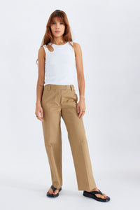 WIDE LEG LOW-WAIST CHINO PANT