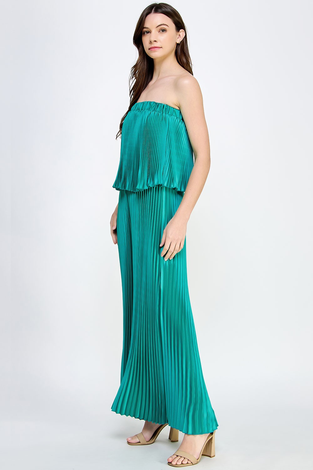 PLEATED TUBE JUMPSUIT