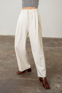 DOUBLE PLEATS HIGH WAIST PANTS