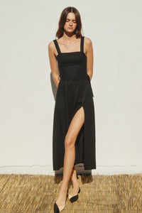 BUCKLE MAXI DRESS