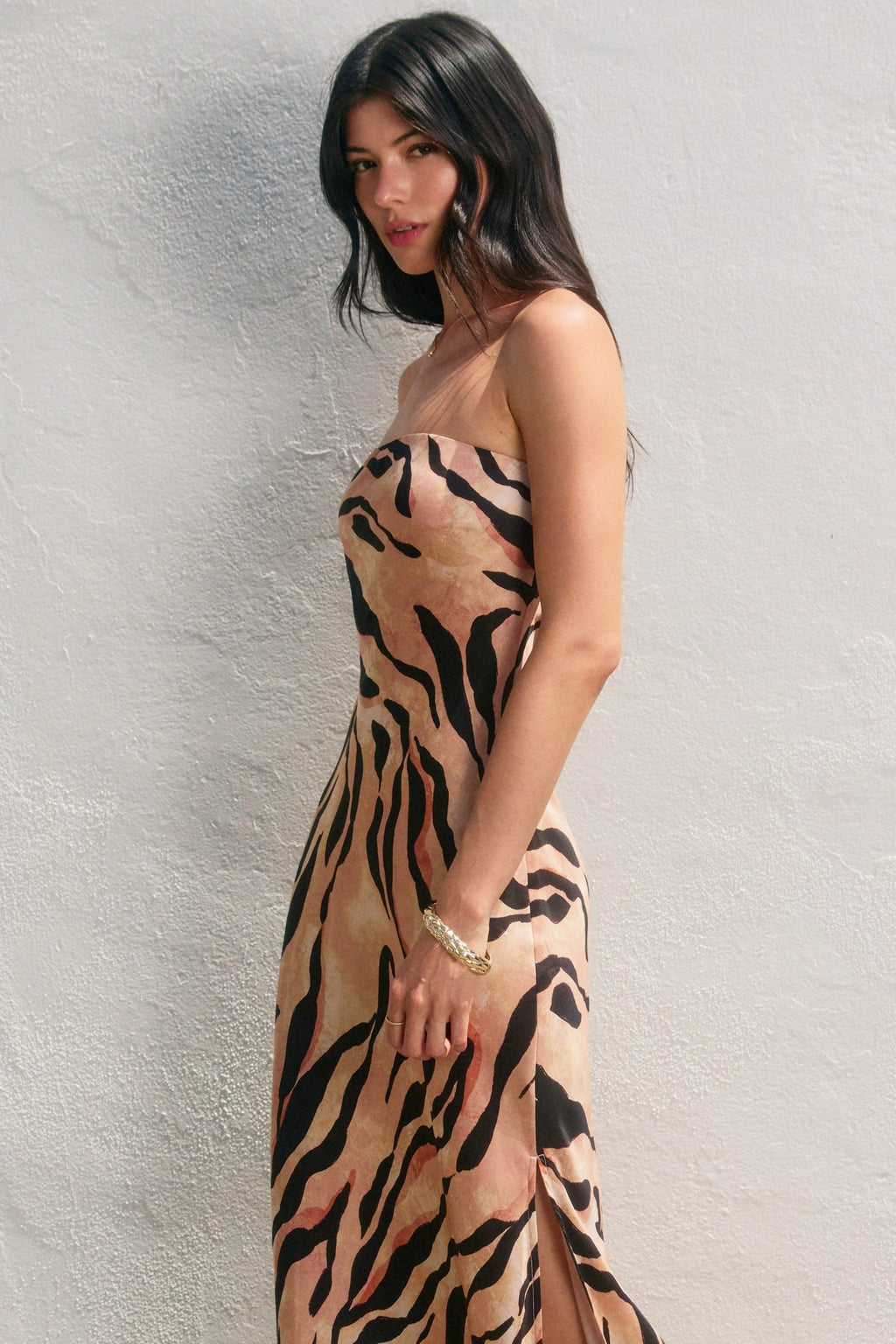 STRAPLESS MAXI DRESS