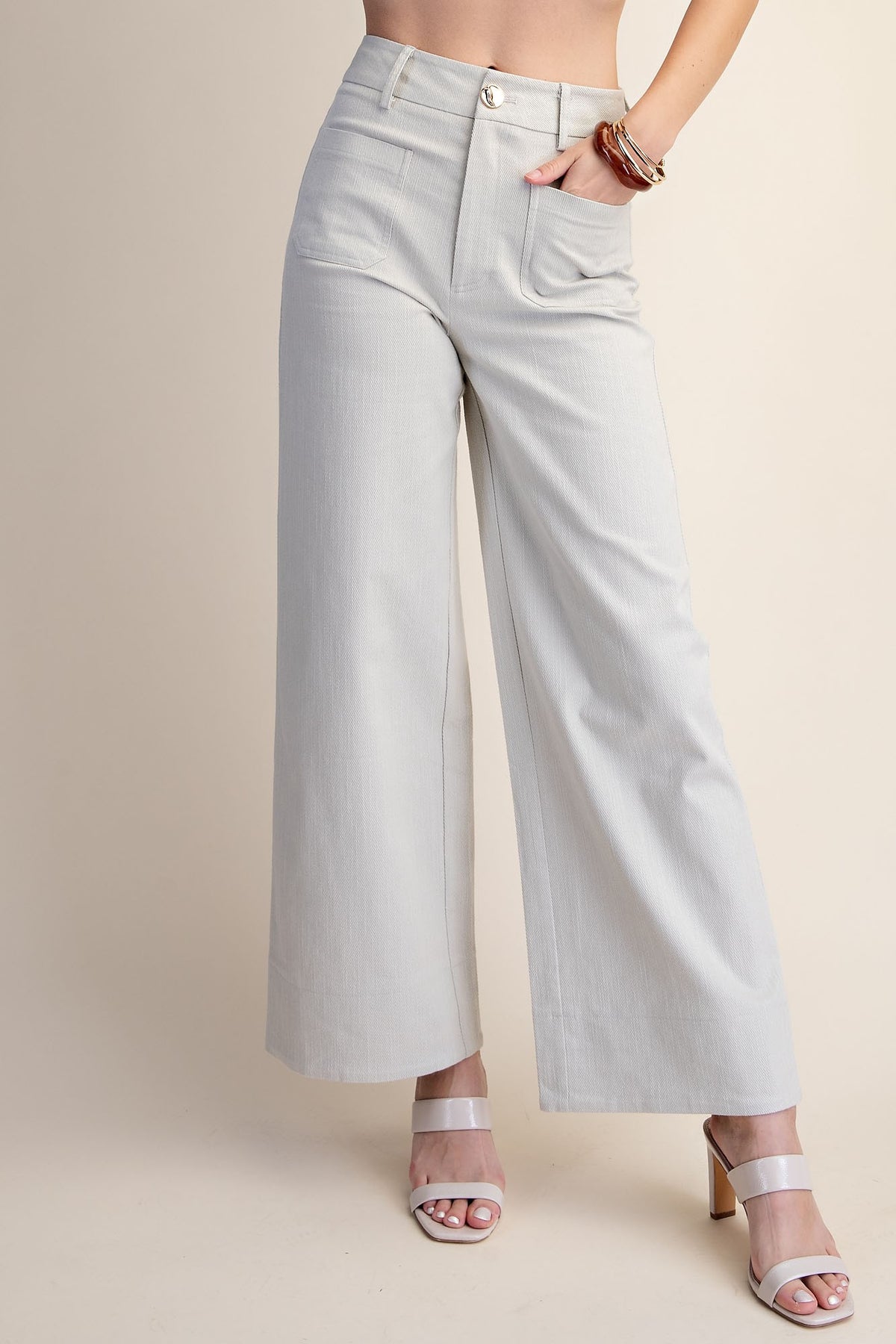 HIGH RISE WIDE LEG STRETCHY JEANS