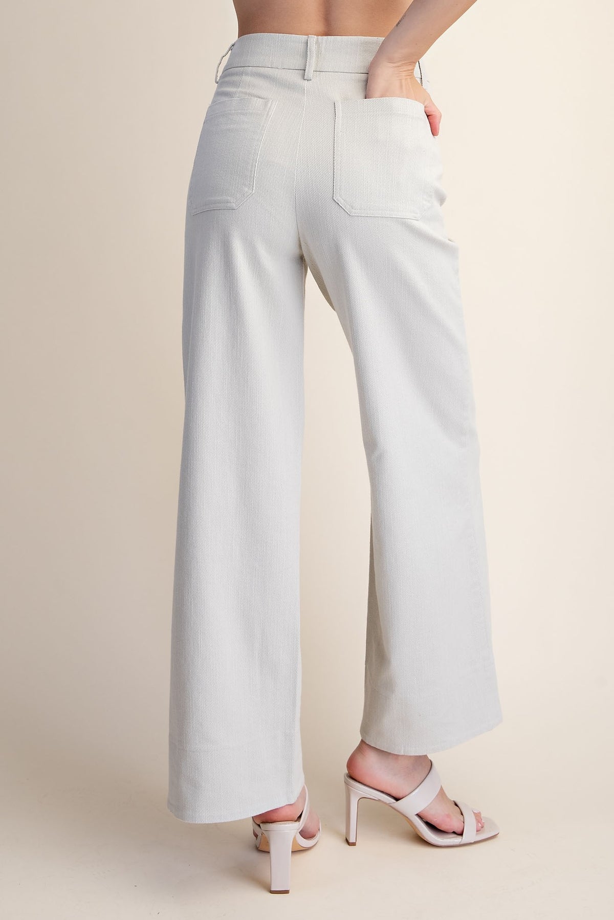 HIGH RISE WIDE LEG STRETCHY JEANS