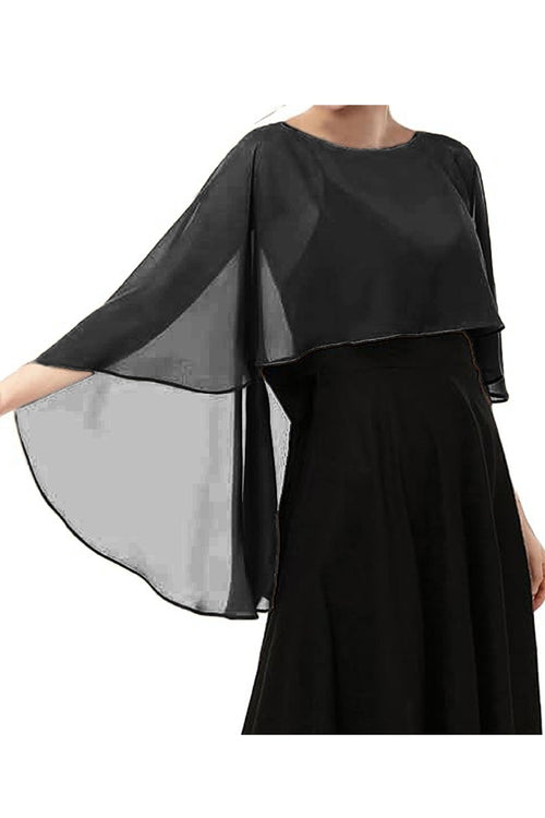 CHIFFON HOLLOW-OUT SHEER SHAWL