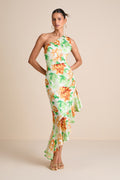 ONE-SHOULDER MIDI DRESS