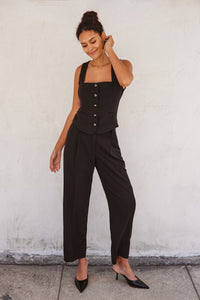 SUIT VEST AND STRAIGHT LEG TROUSERS SET