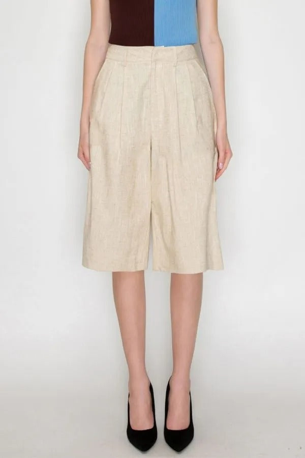 LINEN SHORTS