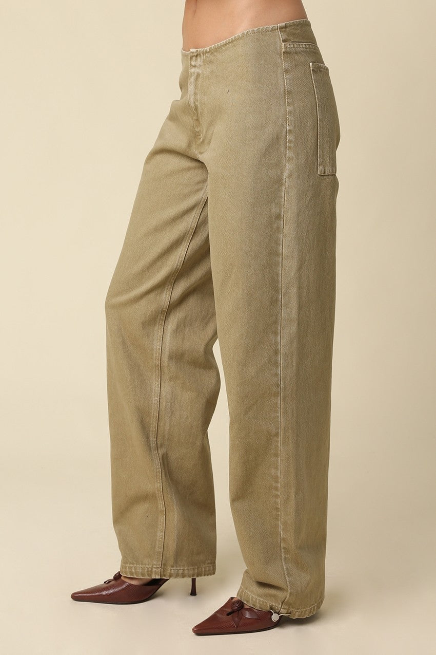 WIDE LEG UTILITY PANTS