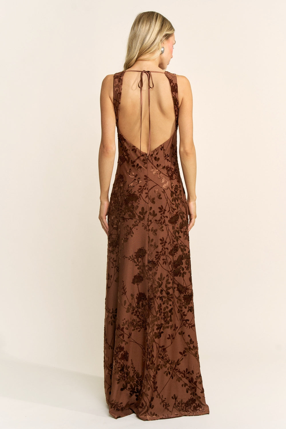 COWL NECKLINE MAXI DRESS