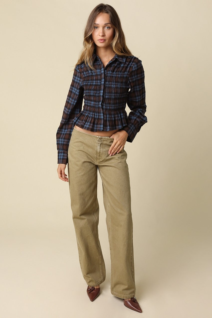 WIDE LEG UTILITY PANTS