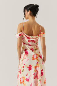 COLD SHOULDER MAXI DRESS