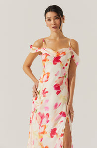 COLD SHOULDER MAXI DRESS