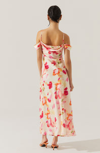 COLD SHOULDER MAXI DRESS