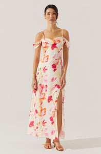 COLD SHOULDER MAXI DRESS