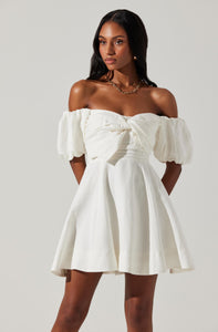 OFF-SHOULDER MINI DRESS