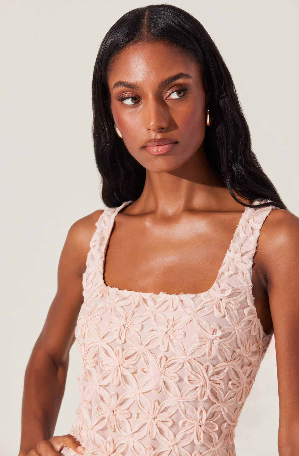 3D FLORAL BUBBLE DRESS