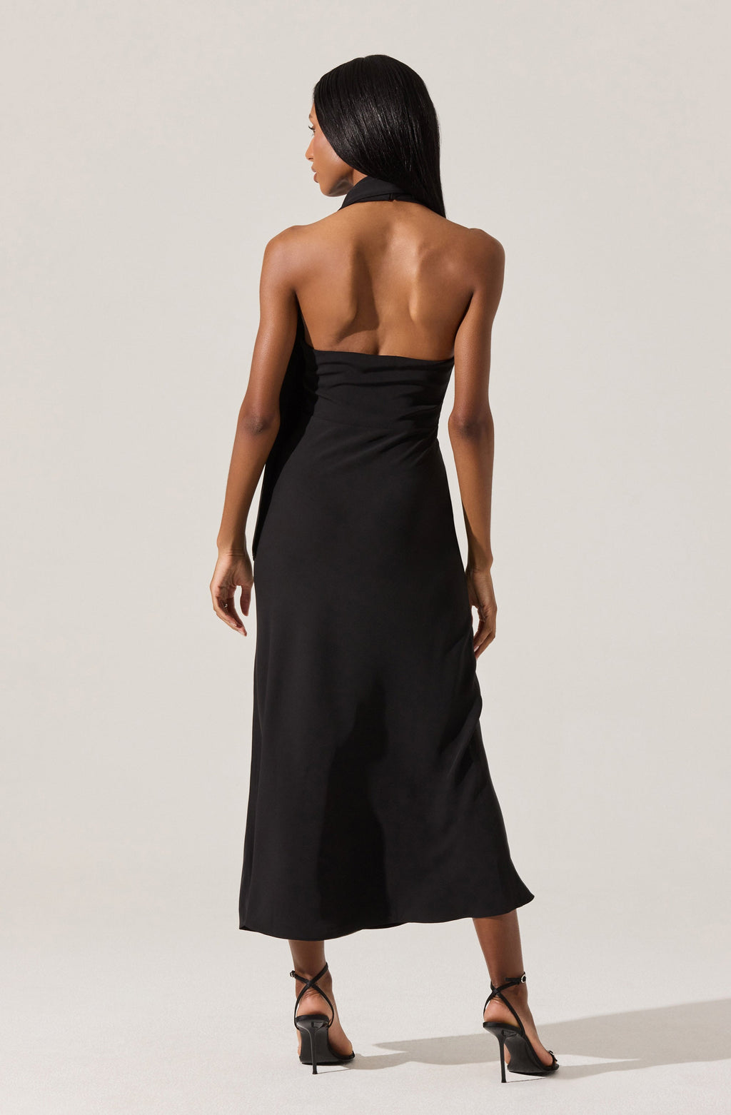HALTER MIDI DRESS