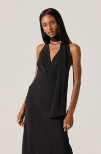 HALTER MIDI DRESS