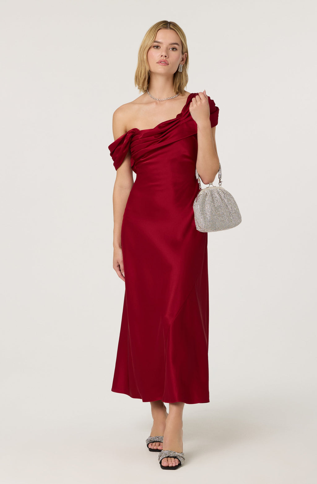 ONE SHOULDER MAXI DRESS