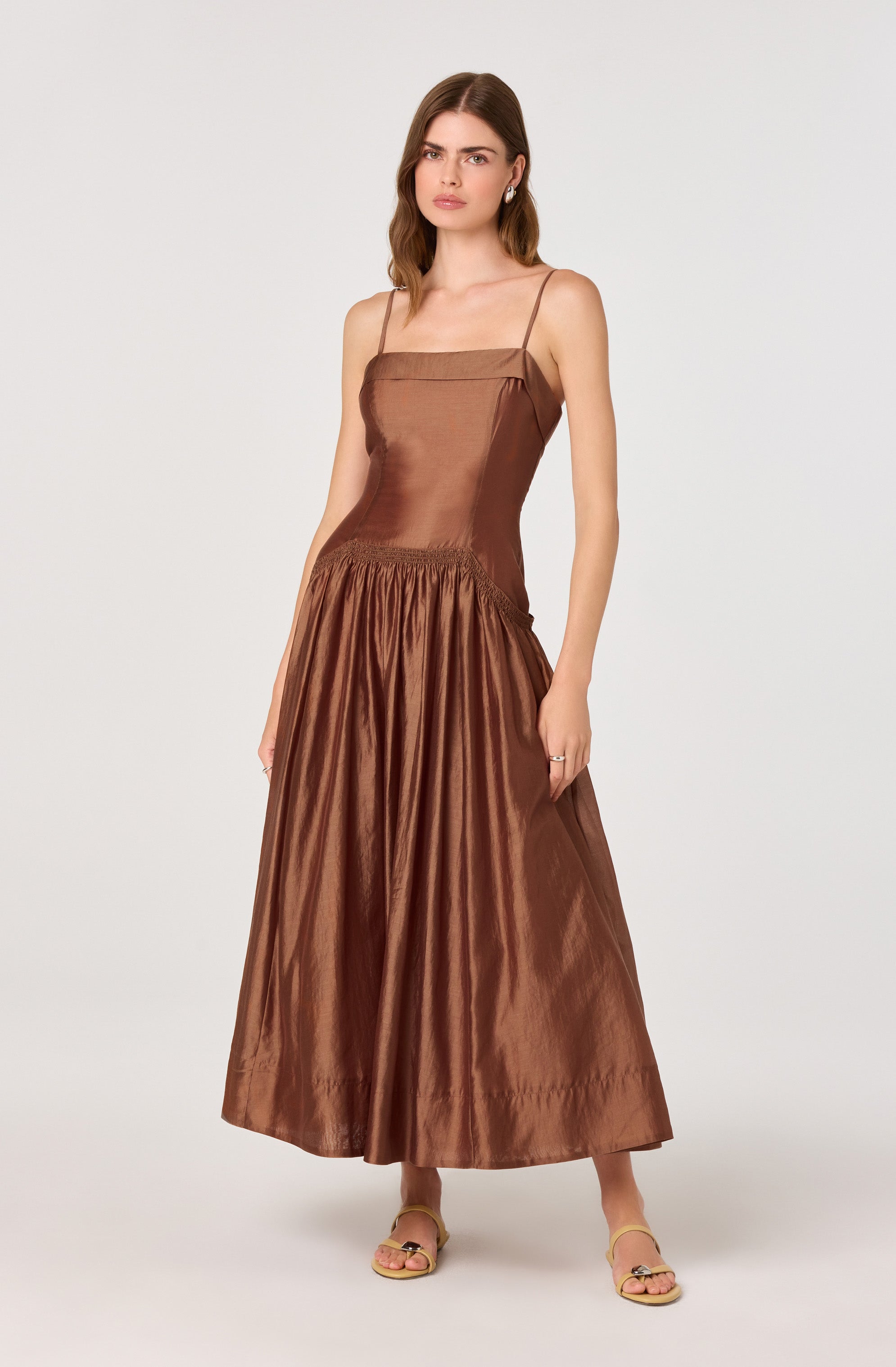 DROP-WAIST MAXI DRESS