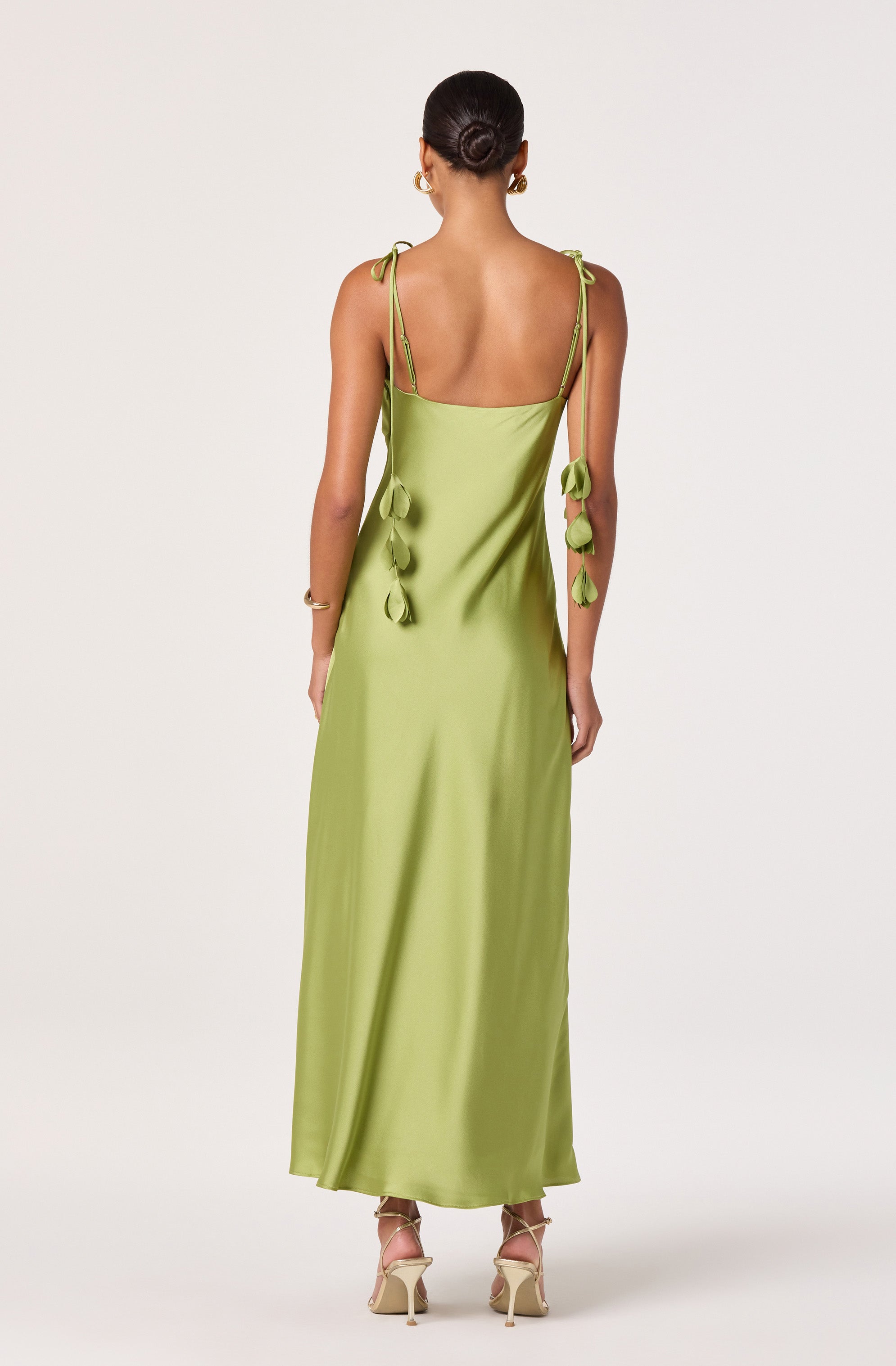 SATIN MAXI DRESS