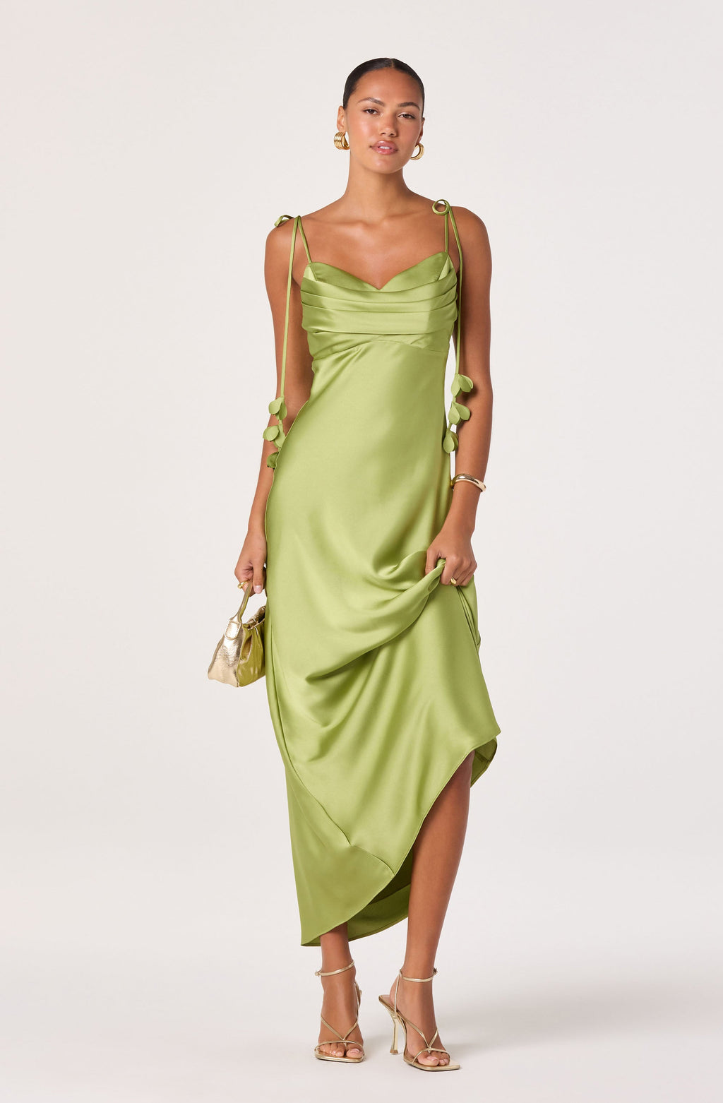 SATIN MAXI DRESS