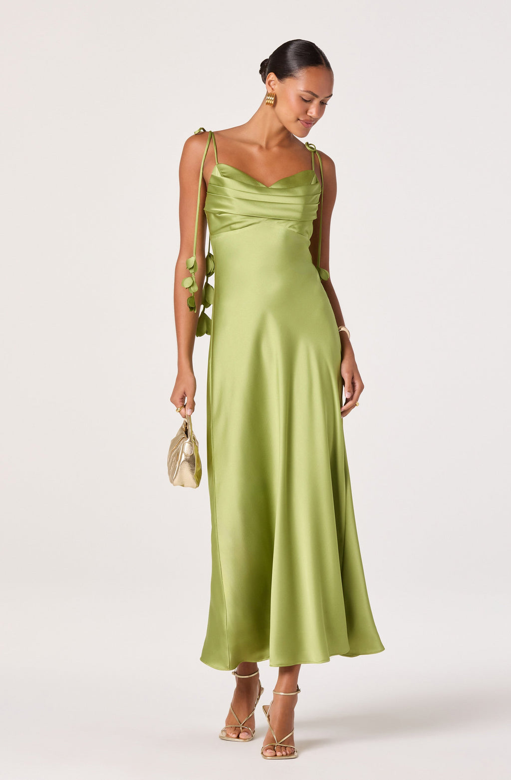 SATIN MAXI DRESS