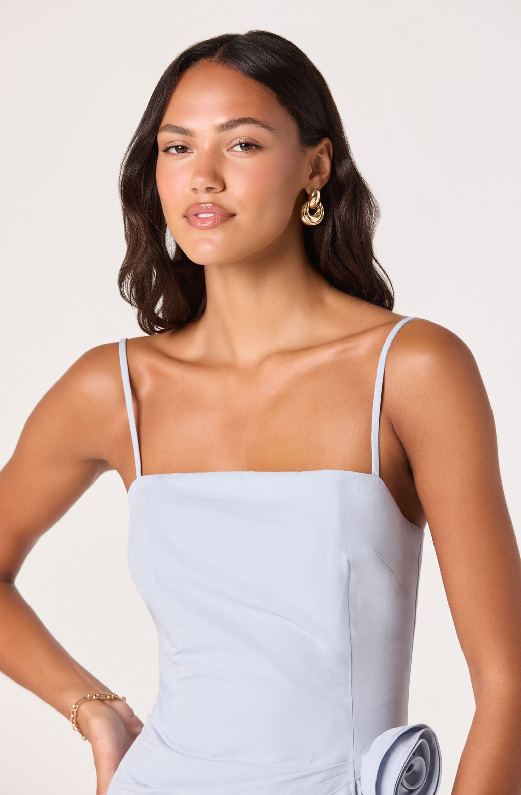 PLEATED MINI DRESS