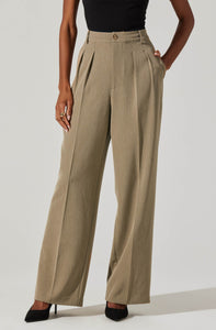 HIGH WAISTED TROUSER PANTS