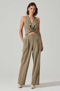 HIGH WAISTED TROUSER PANTS