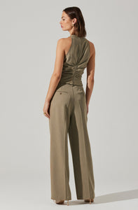 HIGH WAISTED TROUSER PANTS