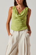 COWL NECK TOP