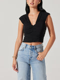RUCHED CROP TOP