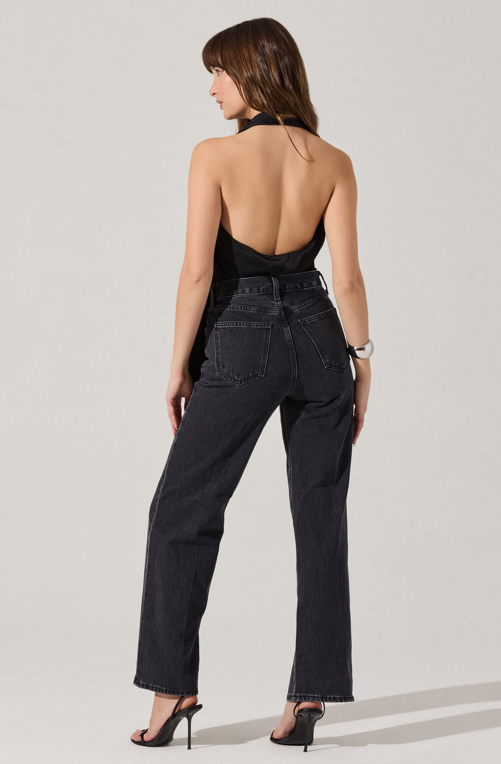 ASYMMETRICAL HALTER TOP