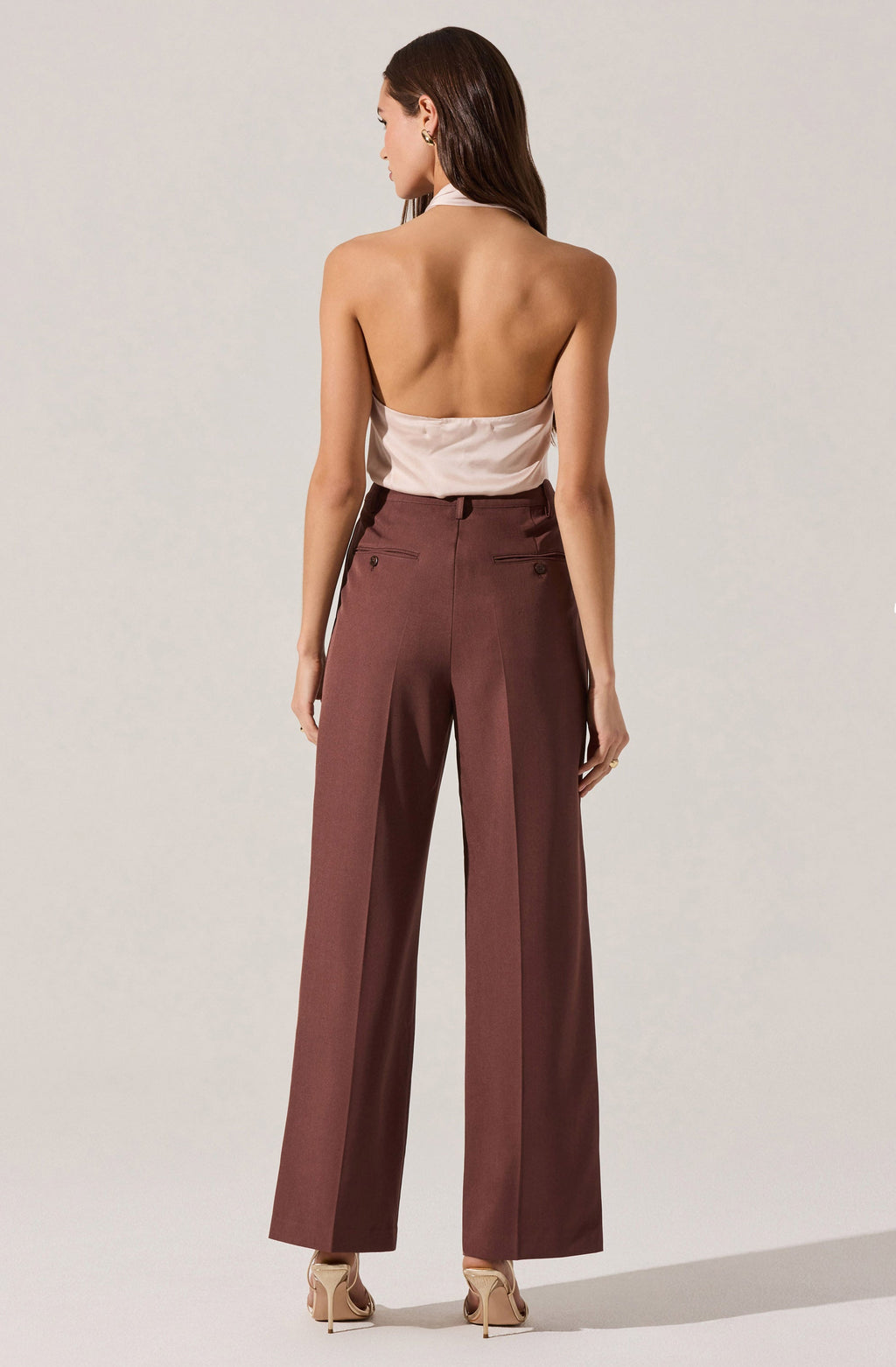 ASYMMETRICAL HALTER TOP