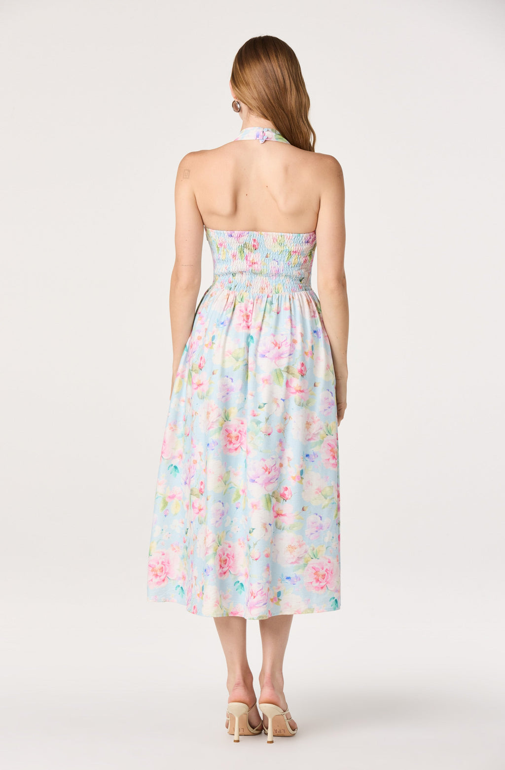 HALTER MIDI DRESS