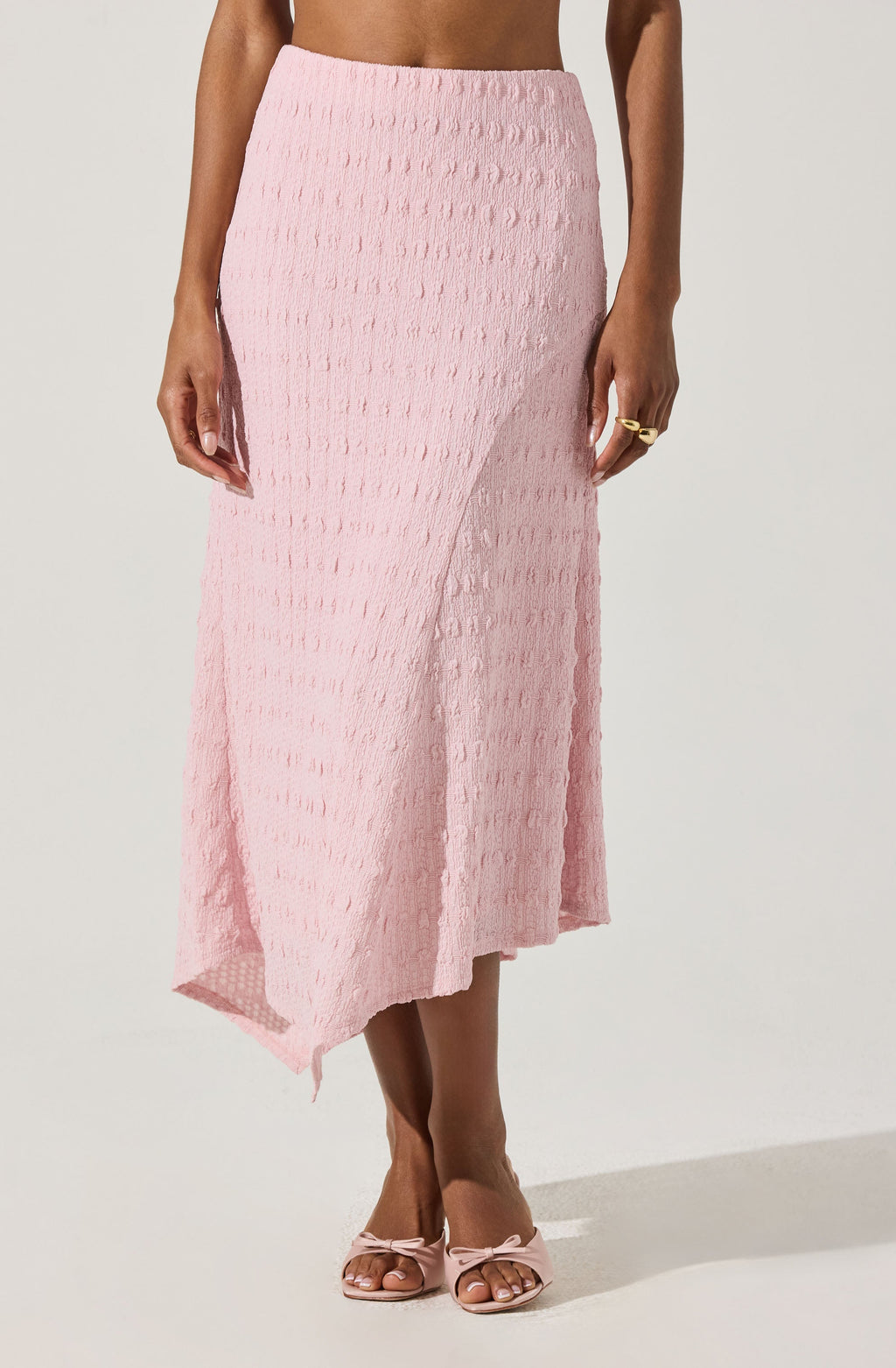 TEXTURED KNIT SKIRT