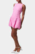 BUBBLE HEM MINI DRESS