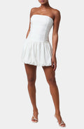 MINI PUFFED HEM DRESS
