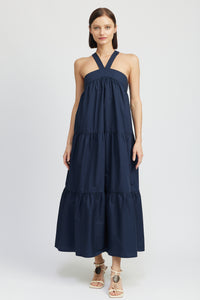 RELAXED TIERED MAXI DRESS