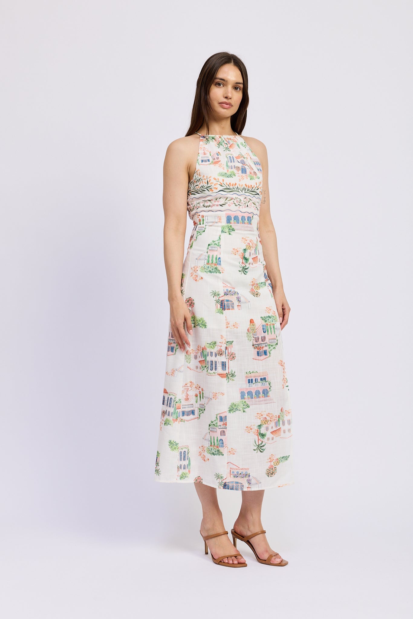 HALTER OPEN BACK MAXI DRESS