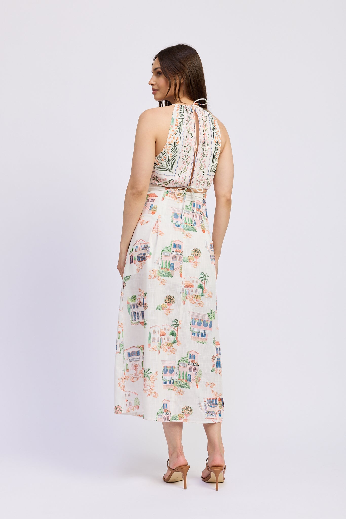 HALTER OPEN BACK MAXI DRESS