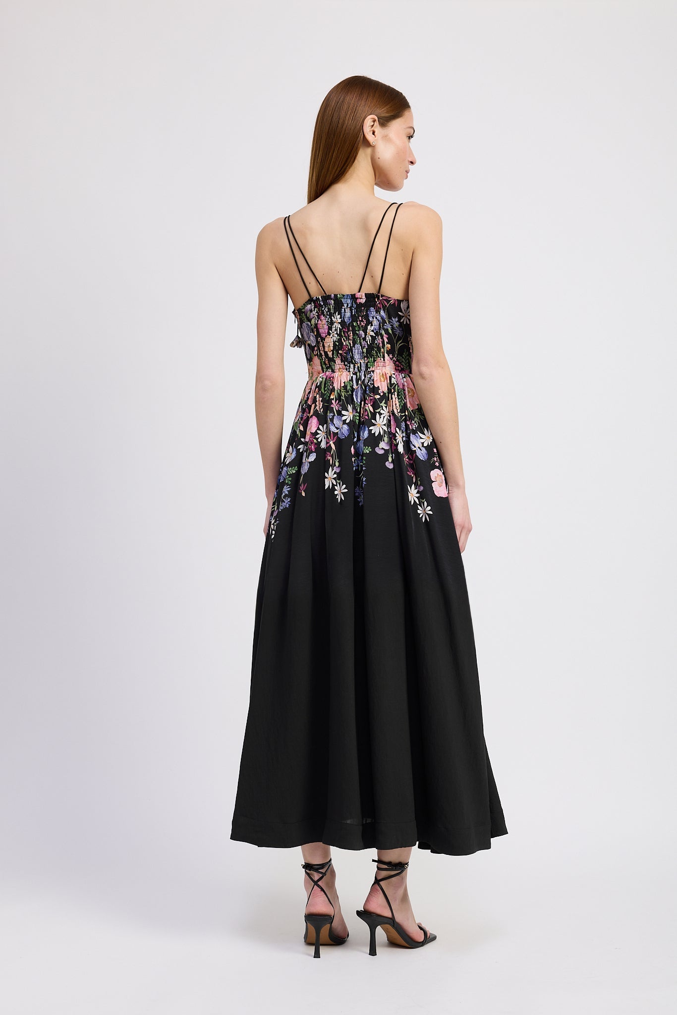 BUST TIE DETAIL MAXI DRESS