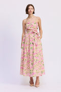DRAPED BUST MAXI DRESS