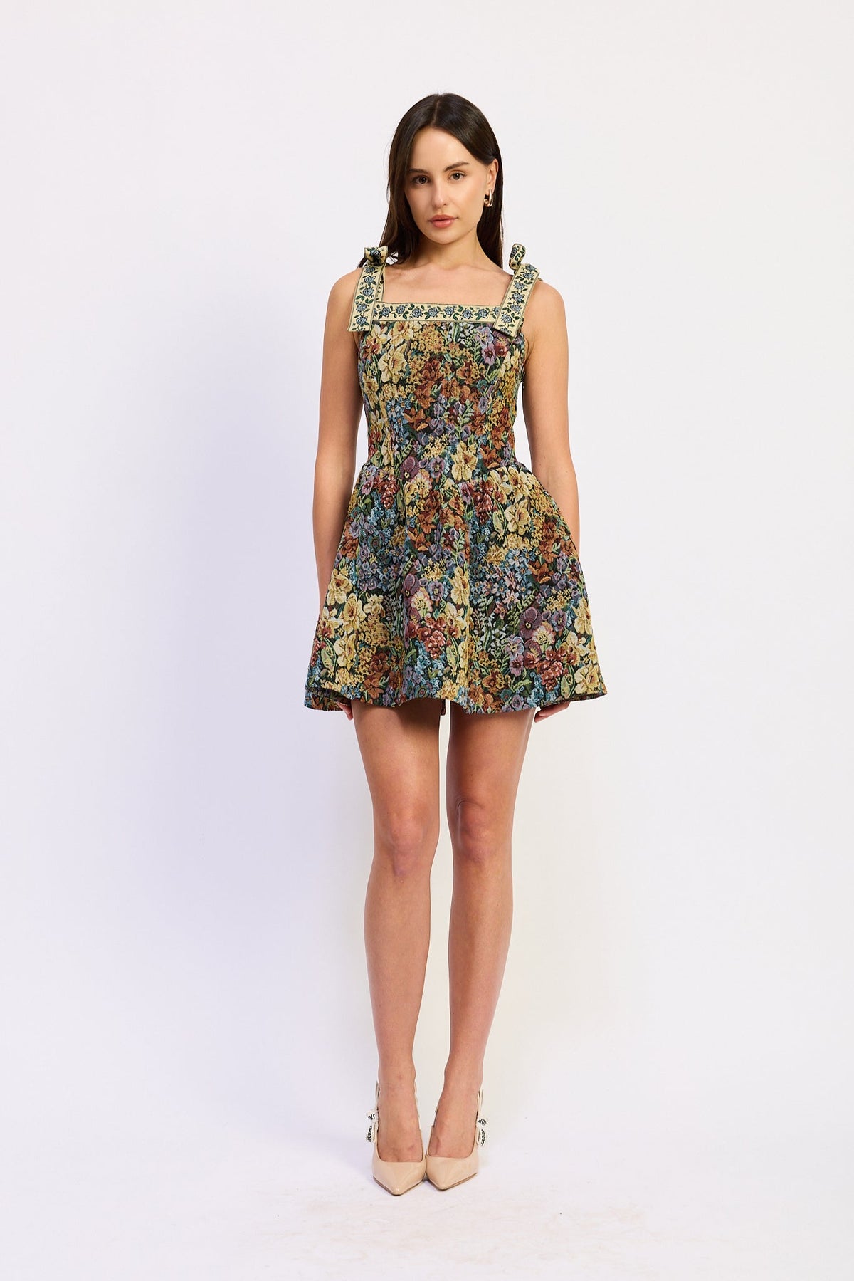 BASQUE WAIST CORSET MINI DRESS