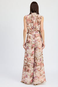 FLORAL PRINT JUMPSUIT