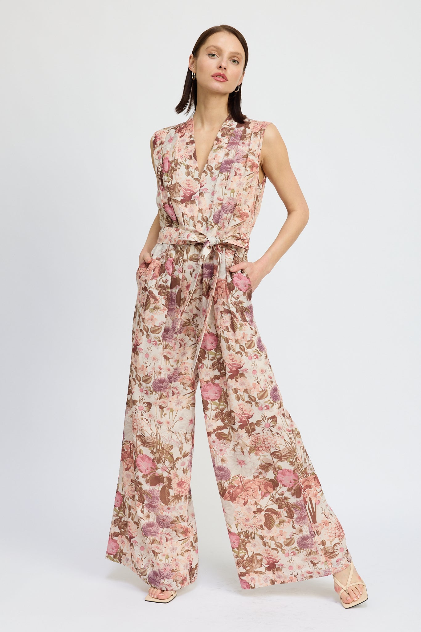 FLORAL PRINT JUMPSUIT